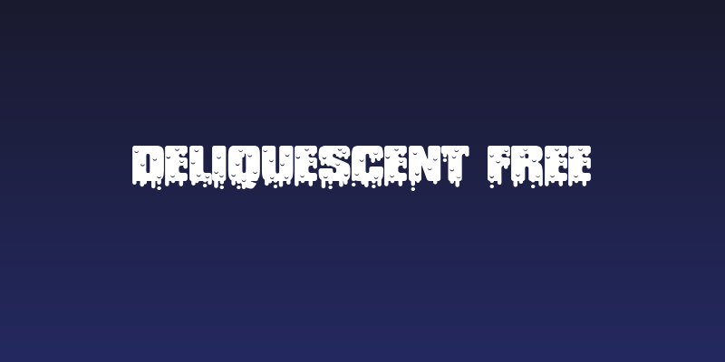 Deliquescent Free Social Header
