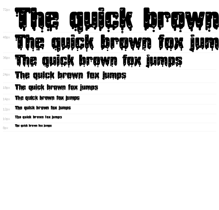 Deliquescent Free Waterfall