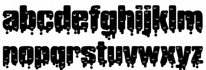 Deliquescent Free Font LOWERCASE