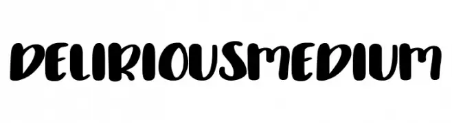 Delirious Medium  Fuentes Gratis Descargar