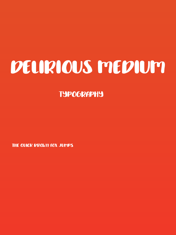 Delirious Medium Poster