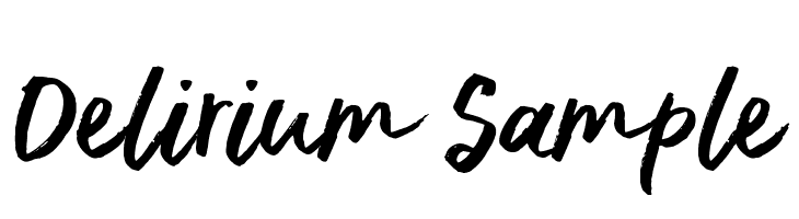 Delirium Sample Font