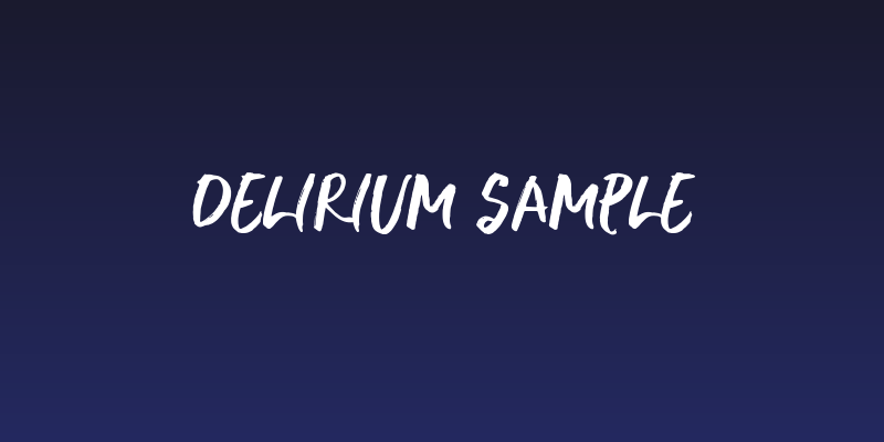 Delirium Sample Social Header