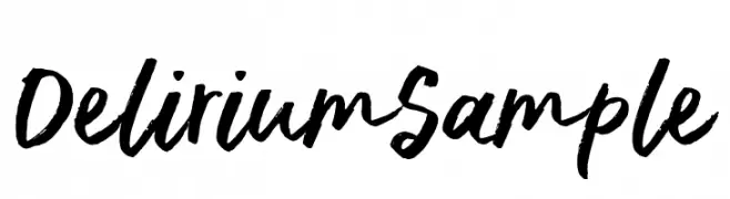 DeliriumSample  Frei Schriftart Herunterladen