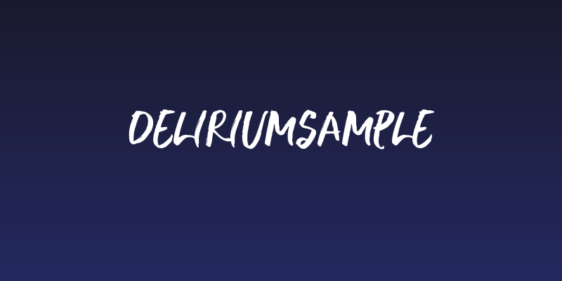 DeliriumSample Social Header