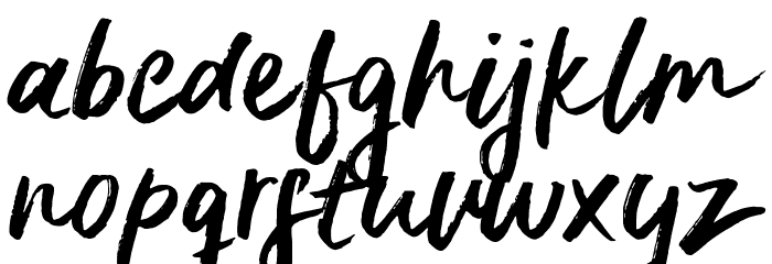 DeliriumSample Font LOWERCASE