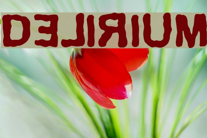 Delirium Font examples