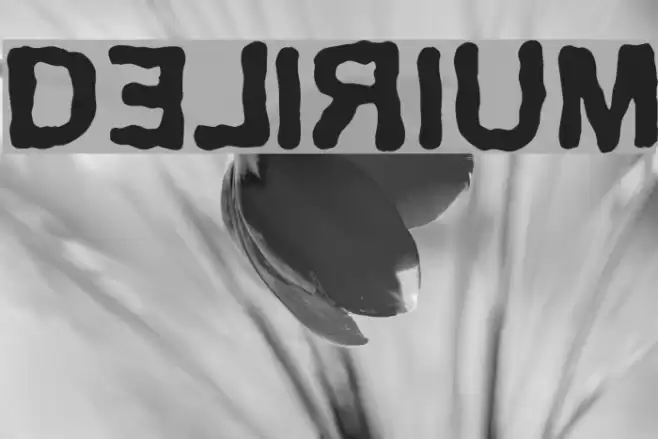 Delirium Font examples