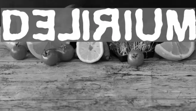 Delirium Font examples