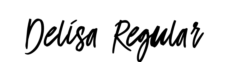 Delisa-Regular  Free Fonts Download