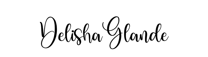 Delisha Glande  Frei Schriftart Herunterladen