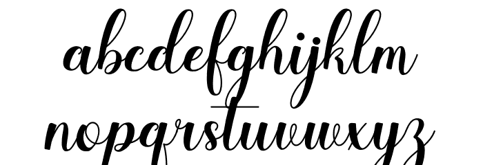 Delisha Vegan PERSONAL USE Regular Font LOWERCASE