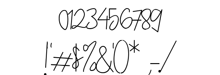 Delisha Font OTHER CHARS