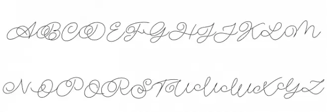 Delissa Beauty Font UPPERCASE