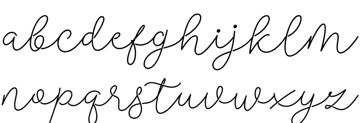 Delissa Beauty Font LOWERCASE