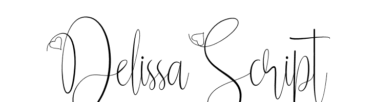 Delissa Script  フリーフォントのダウンロード