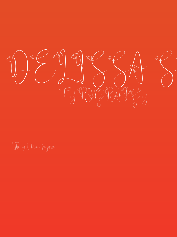 Delissa Script Poster