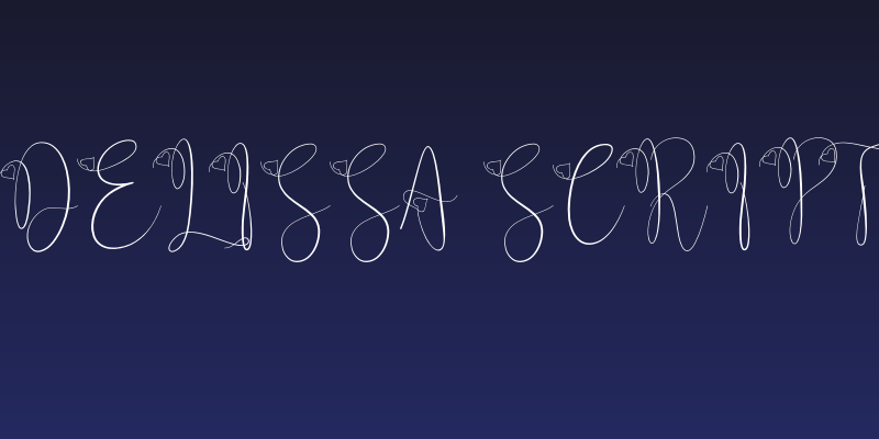 Delissa Script Social Header