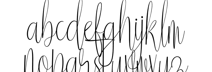 Delissa Script Font LOWERCASE