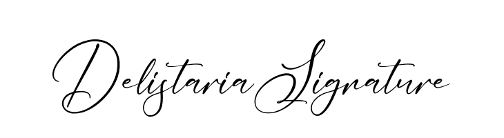 Delistaria Signature  لخطوط تنزيل