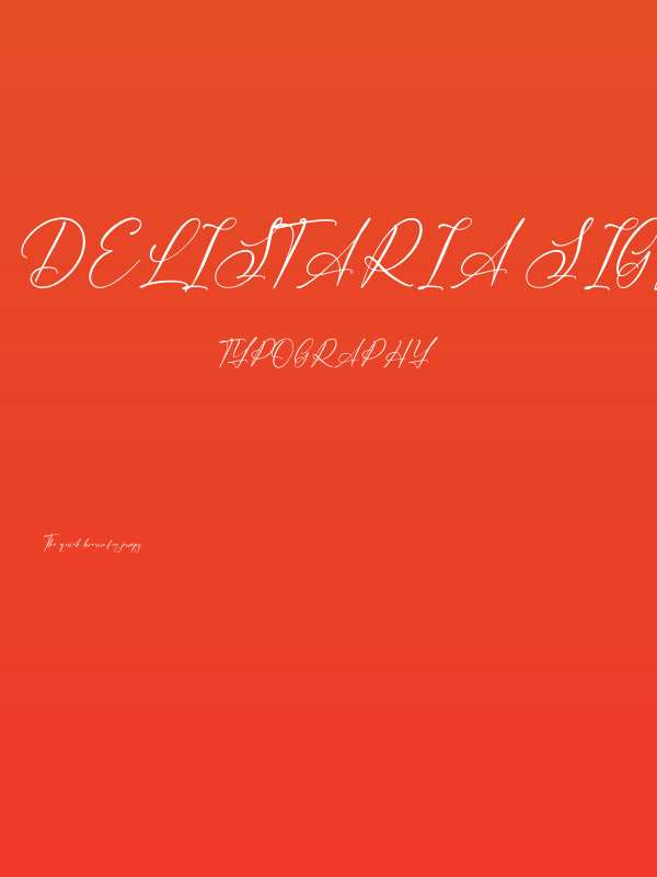 Delistaria Signature Poster