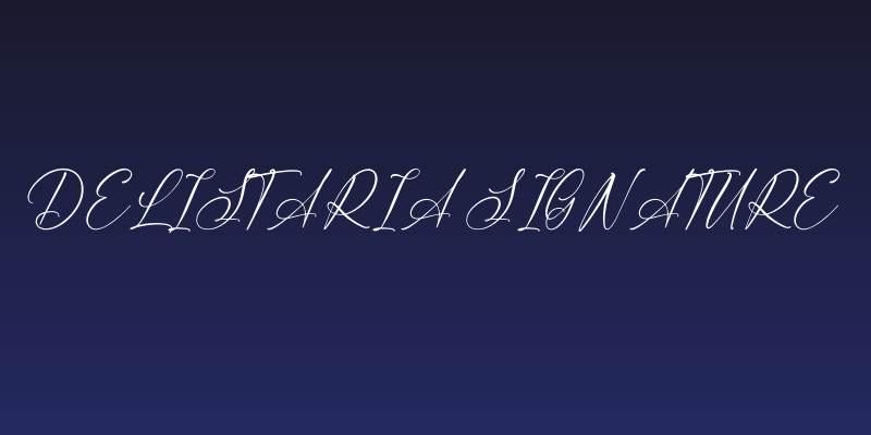 Delistaria Signature Social Header