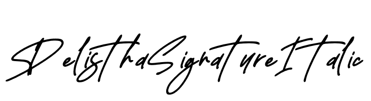 Delistha Signature Italic  Fuentes Gratis Descargar
