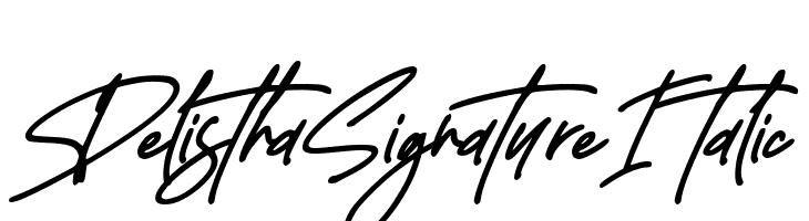 Delistha Signature Italic  Frei Schriftart Herunterladen