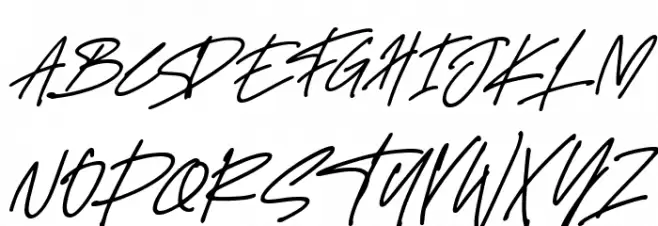 Delistha Signature Italic Fonte MAIÚSCULAS