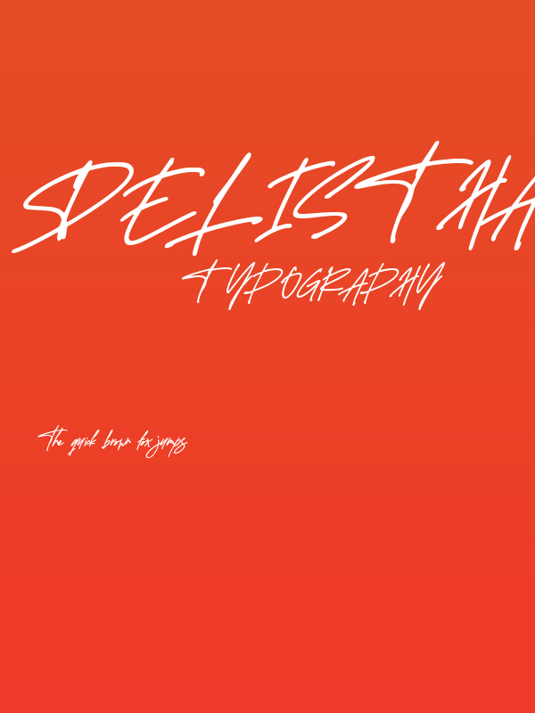 Delistha Signature Italic Poster