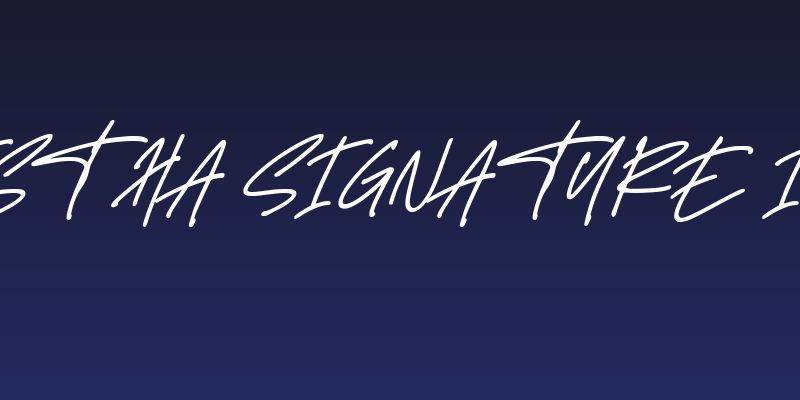 Delistha Signature Italic Social Header
