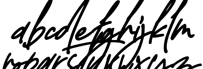 Delistha Signature Italic Font LOWERCASE
