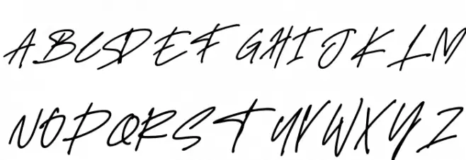 Delistha Signature Italic Polices MAJUSCULES