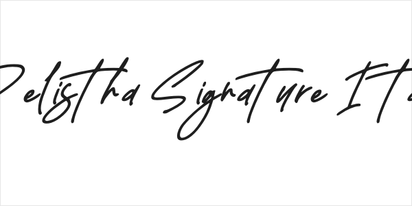 Delistha Signature Italic Logo