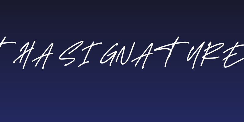 Delistha Signature Italic Social Header