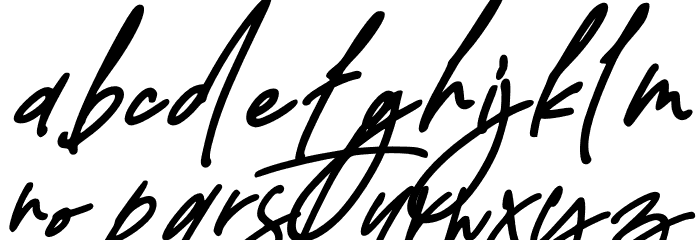 Delistha Signature Italic Font LOWERCASE