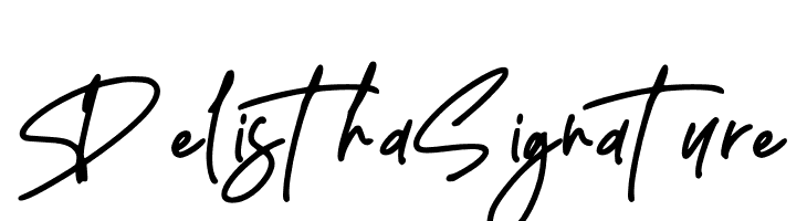 Delistha Signature  Frei Schriftart Herunterladen
