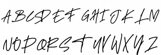 Delistha Signature Schriftart Groß