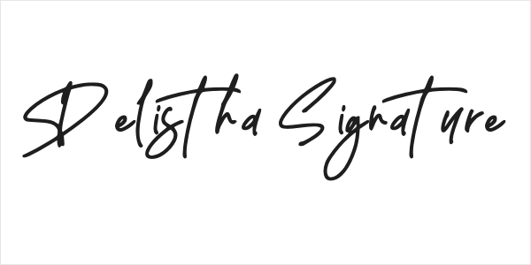 Delistha Signature Logo