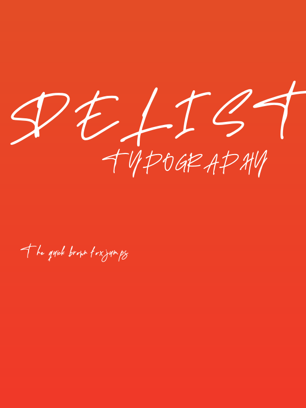 Delistha Signature Poster