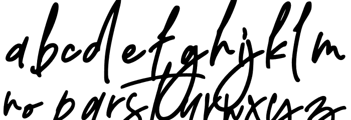 Delistha Signature Font LOWERCASE