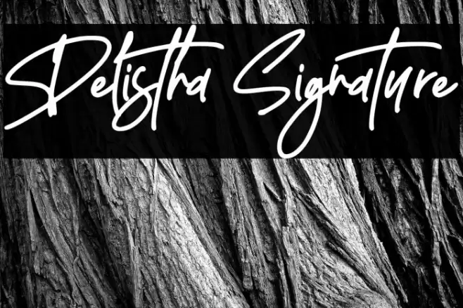 Delistha Signature Font examples