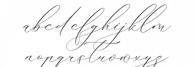 Delistian Valentine Schriftart Kleinbuchstaben