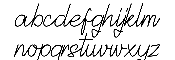 Delisya Font LOWERCASE