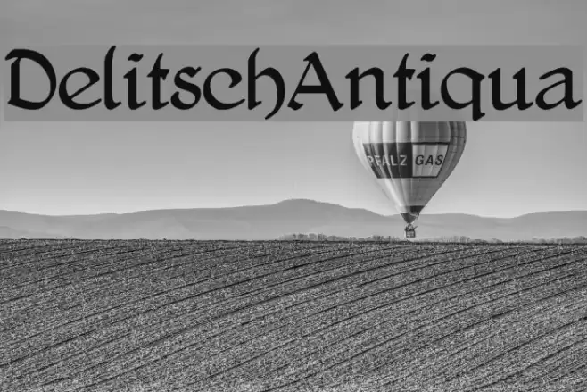 DelitschAntiqua Font examples