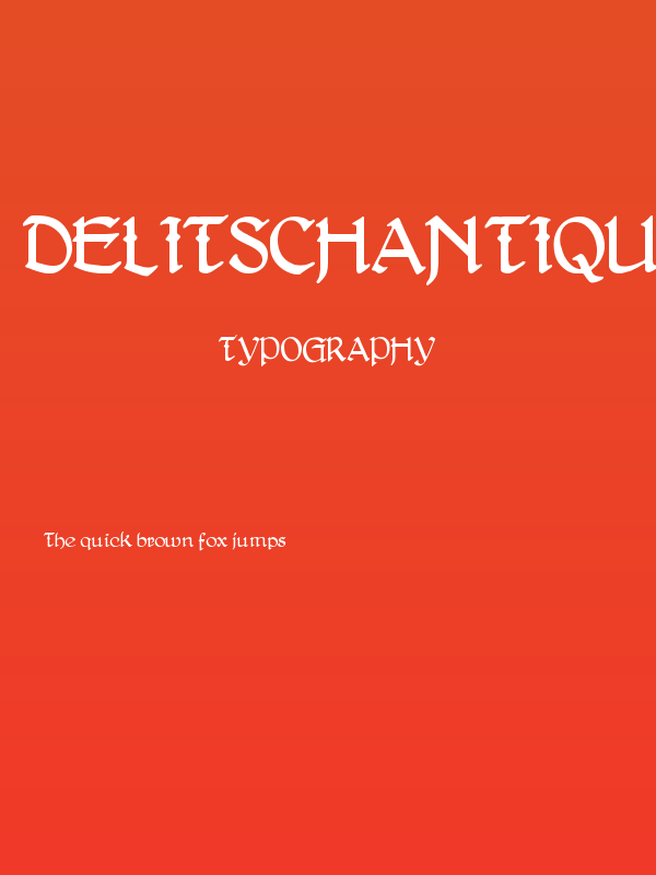 DelitschAntiqua Poster