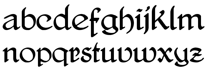 DelitschAntiqua Font LOWERCASE