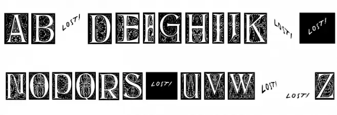 DelitschInitialen Font Litere mari