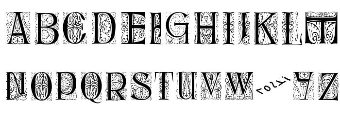 DelitschInitialen Font LOWERCASE