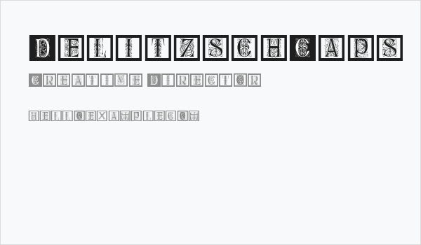 DelitzschCaps Business Card